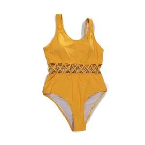 Cupshe Yellow Swim Suit